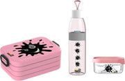 Mepal Broodtrommel medium – Drinkfles 500ml - Fruitbakje - Roze - Modder Splash - 4x4 Offroad