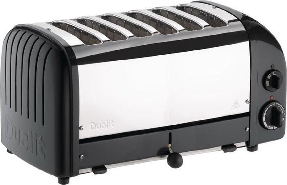 Dualit Vario Luxe Broodrooster | Zwart | 6 Sleuven