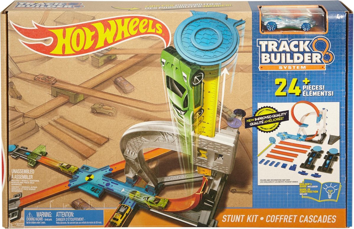 Hot Wheels Trackbuilder Stuntset - Racebaan