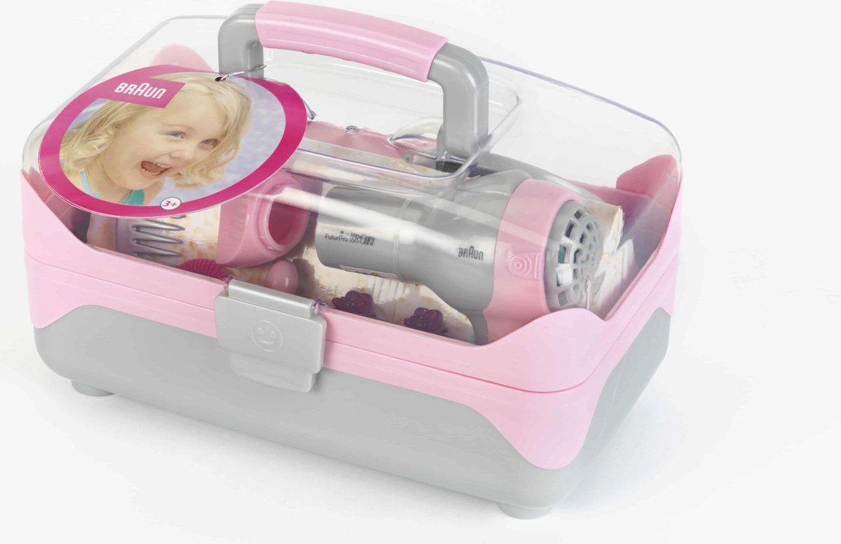 Braun Kapkoffer met Föhn