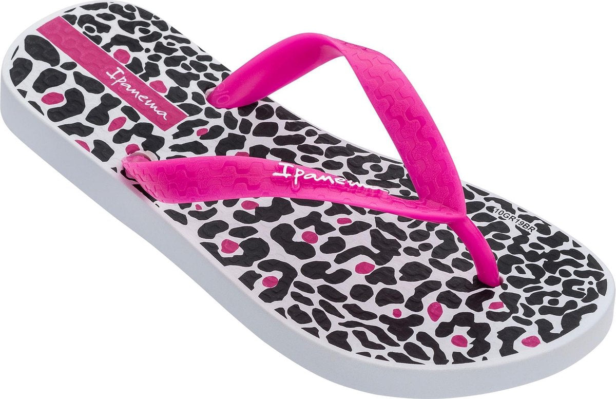 Ipanema Classic Kids Slippers - Wit/Zwart/Roze - Maat 38