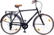Amigo Style - Stadsfiets 28 inch - Herenfiets met 6 versnellingen - Matzwart