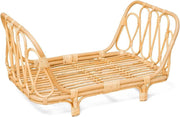 Poppie Toys rotan poppenbedje zonder matrasje.