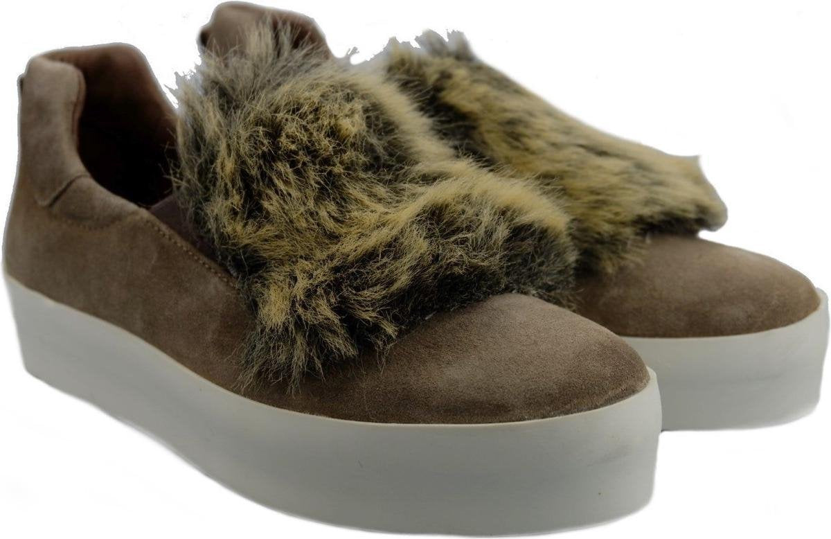 LOUISA - dames sneaker - taupe - maat 41
