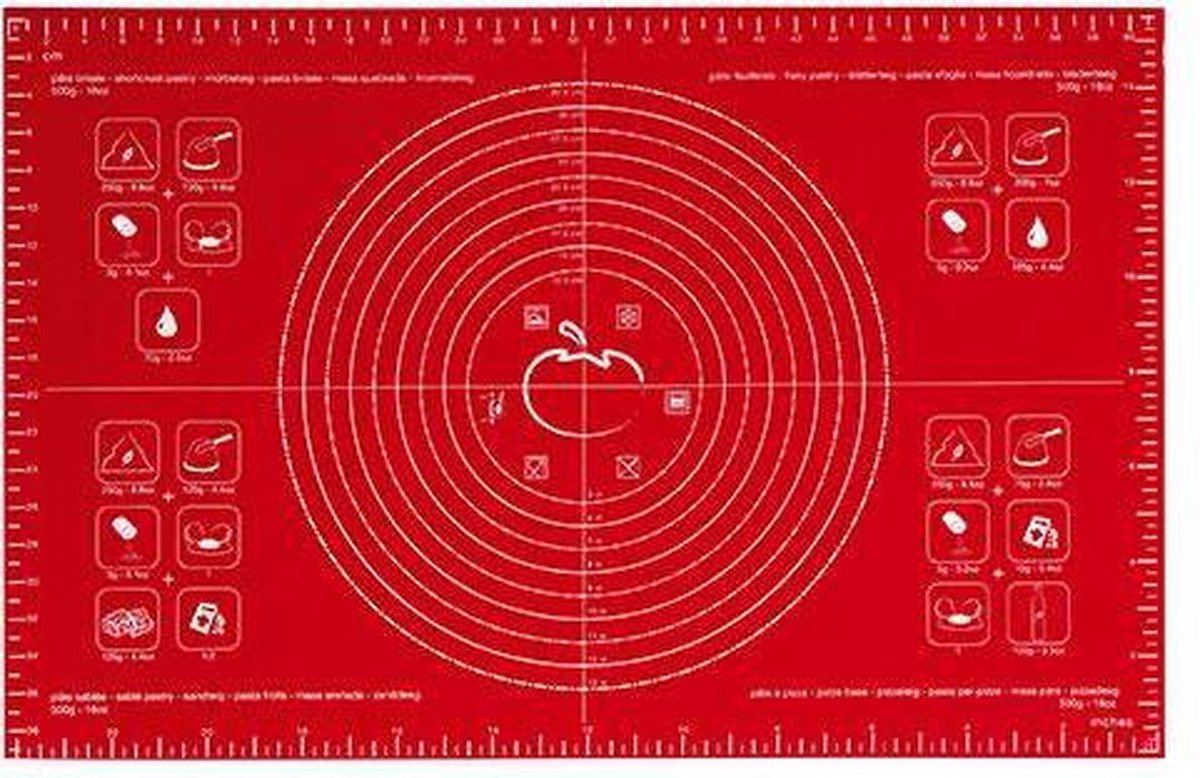 Mastrad Bakmat - Groot - Siliconen - Rood
