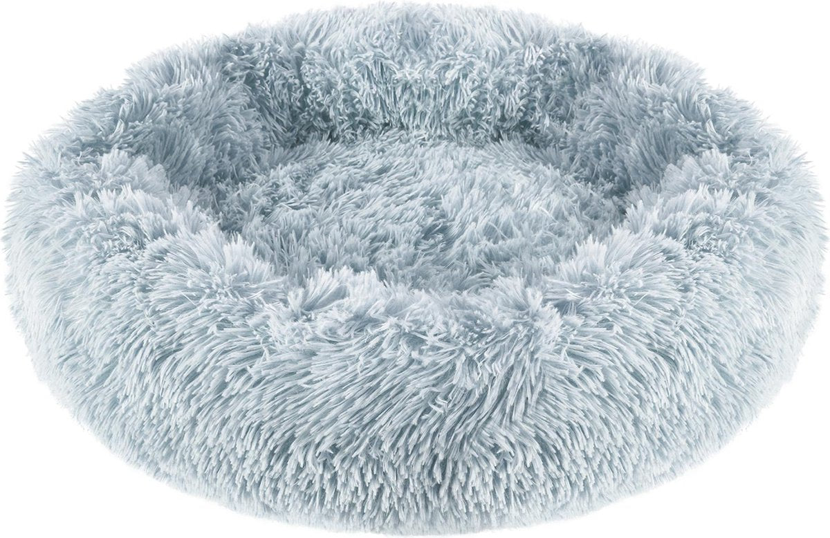 Studio Proud - Donut mand - honden en katten slaapbed - 50 cm licht grijs - pluche hondenmand - verkrijgbaar in verschillende maten en kleuren