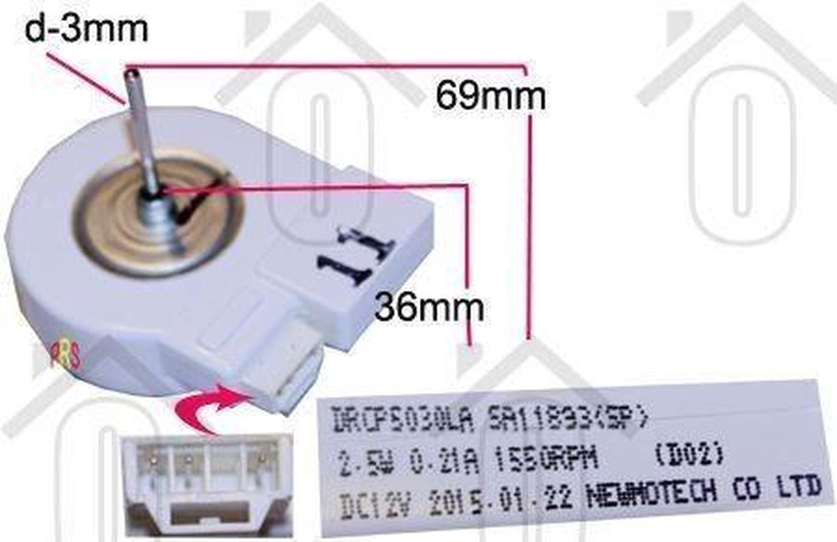 Samsung Motor Ventilator motor RS20