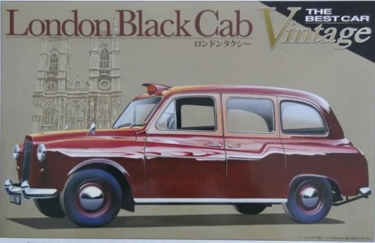 Austin FX4 London Black Cab (modelbouwdoos