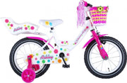 Volare Ashley Kinderfiets - Meisjes - 14 inch - Wit - 95% afgemonteerd