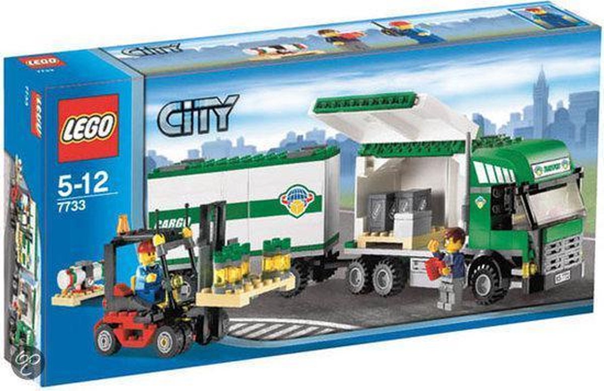LEGO City Vrachtwagen met Vorkheftruck - 7733