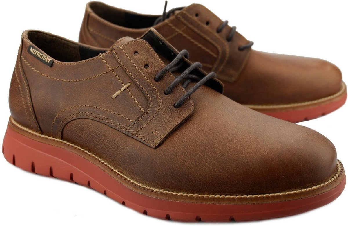 Mephisto BRETT heren veterschoen - bruin - maat 42