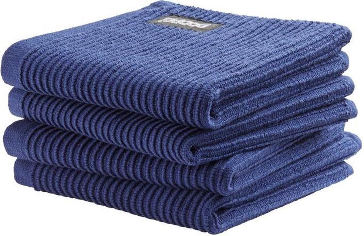 DDDDD - vaatdoek Basic Clean 30 x 30 classic blue 4 st