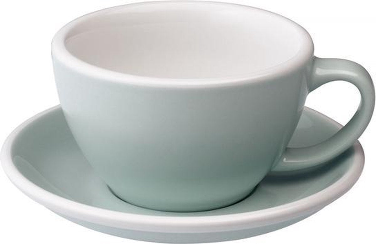 Loveramics Egg Café Latte Kop&Schotel 300ml - River Blue