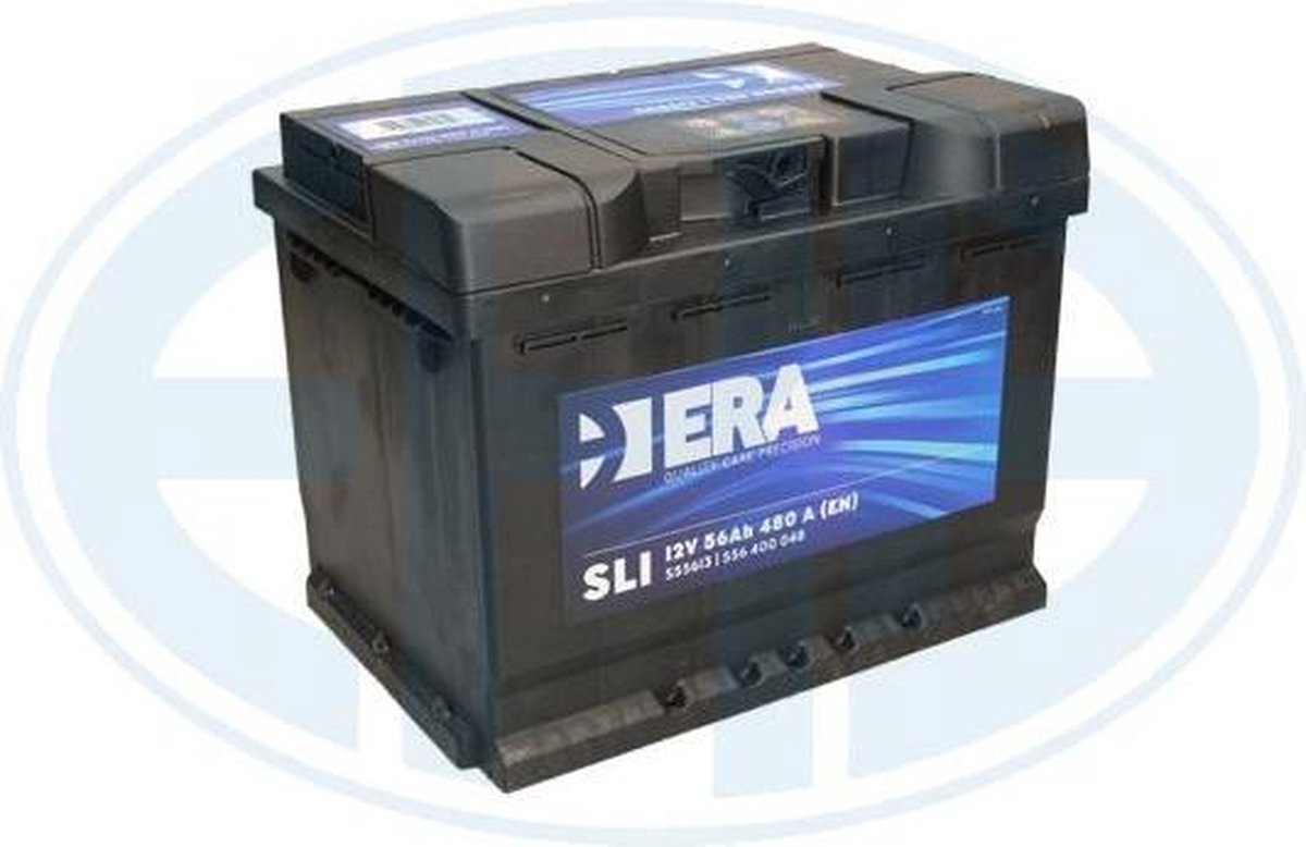 ERA Auto accu - 12V/56AH/480CCA + Pool rechts - Pool links