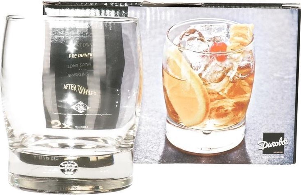 4x Luxe cocktailglazen/drinkglazen - 350 ml - 2-delig - cocktailglas