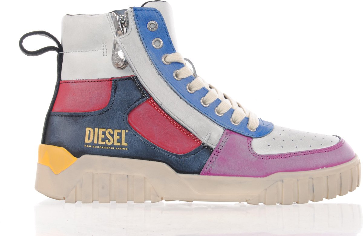 DIESEL hoge herensneaker "Le Rua Mid" - multikleuren - maat 42