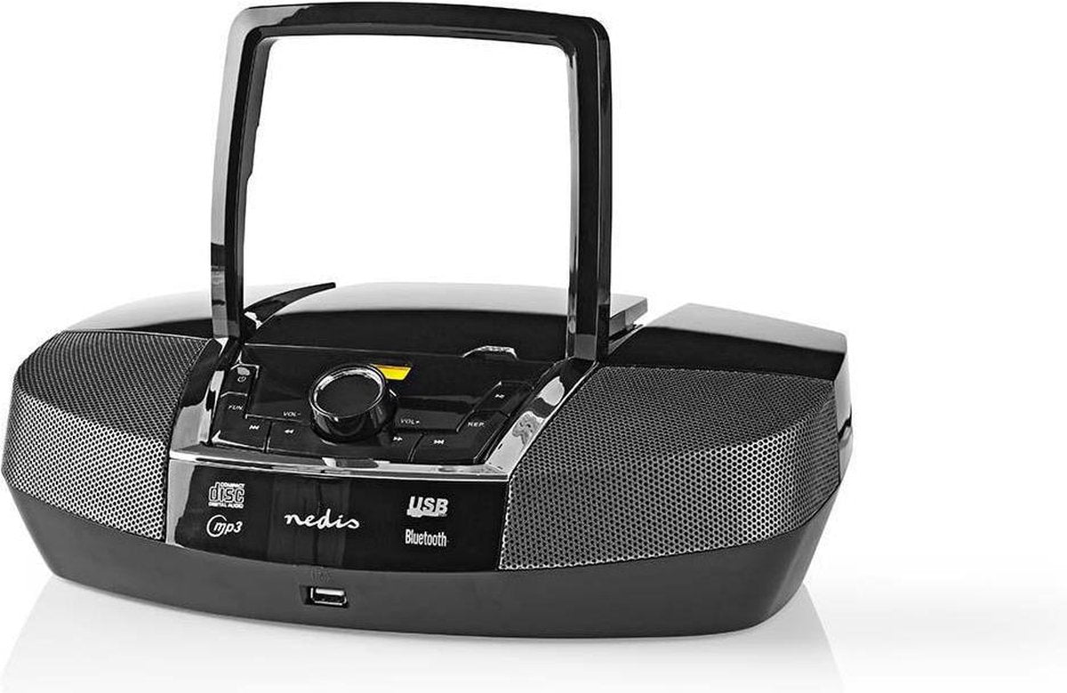 Boombox | 12 W | Bluetooth® | CD Player / FM Radio / USB / Aux | Black