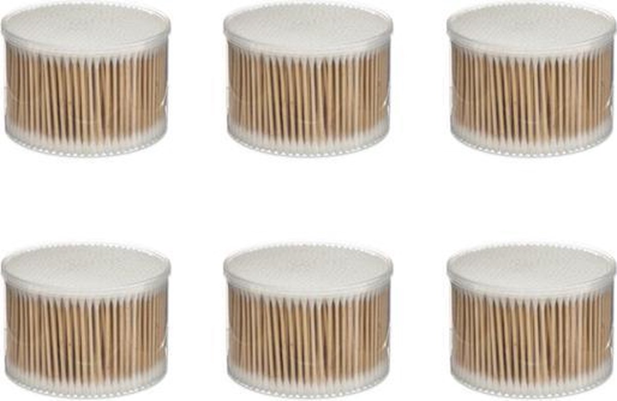 Oorstokjes/ Wattenstaafjes - Bamboe - 6 x 500stuks (3000 stokjes)