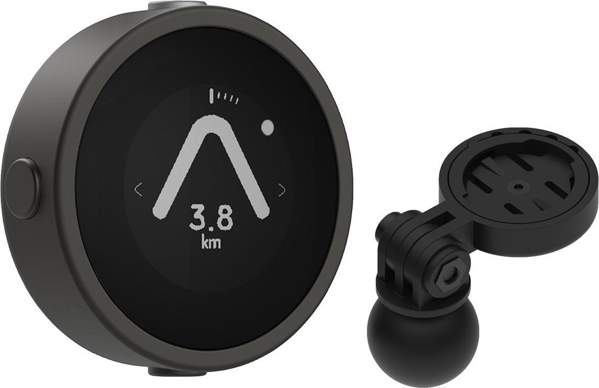 Beeline MOTO Gunmetal Grey en 1-inch ram ball adapter