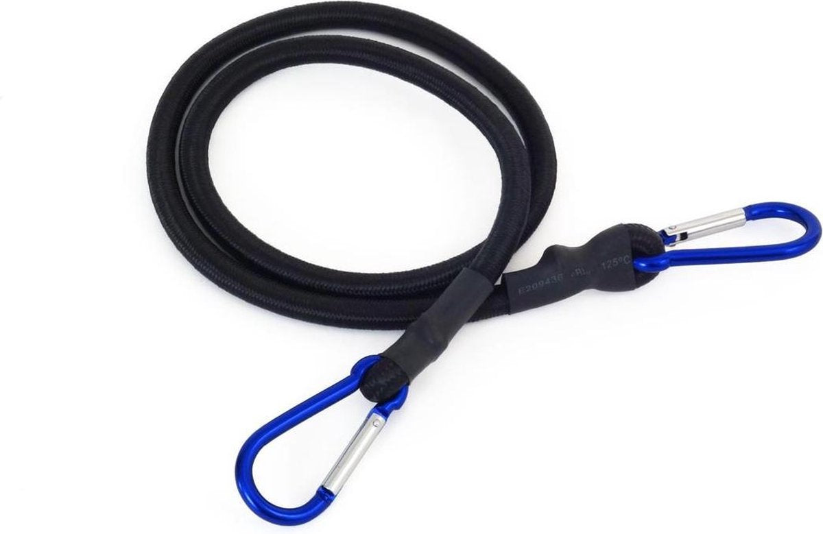 Snelbinder met karabijnhaak - 100 cm - Per stuk