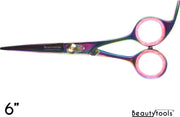 BeautyTools STRONG LINE Kappersschaar / Knipschaar Rechtshandig - Rainbow StrongCut voor dik haar (6 Inch) - (RS-1352)