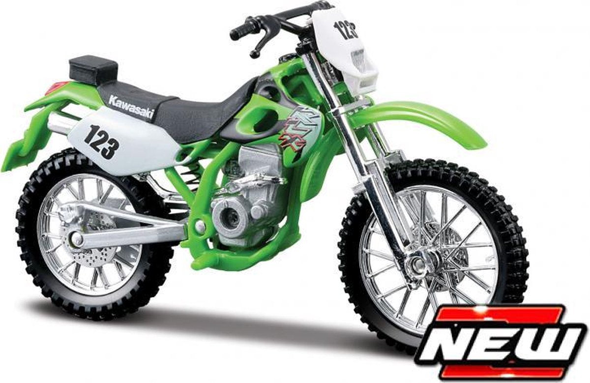 Maisto KAWASAKI KLX250SR groen schaalmodel 1:18