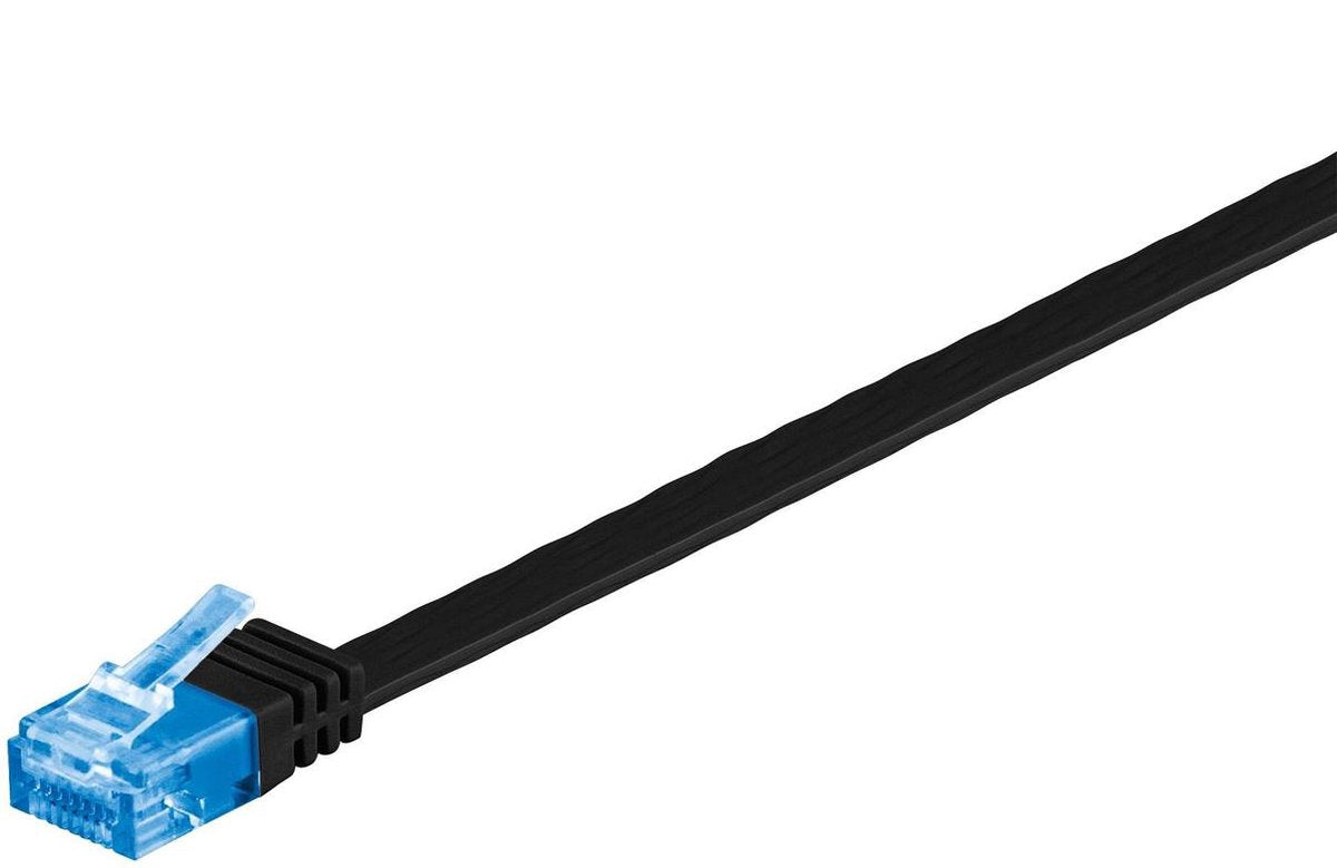 Wentronic CAT6A Netwerkkabel - RJ45 - Zwart - 3 m