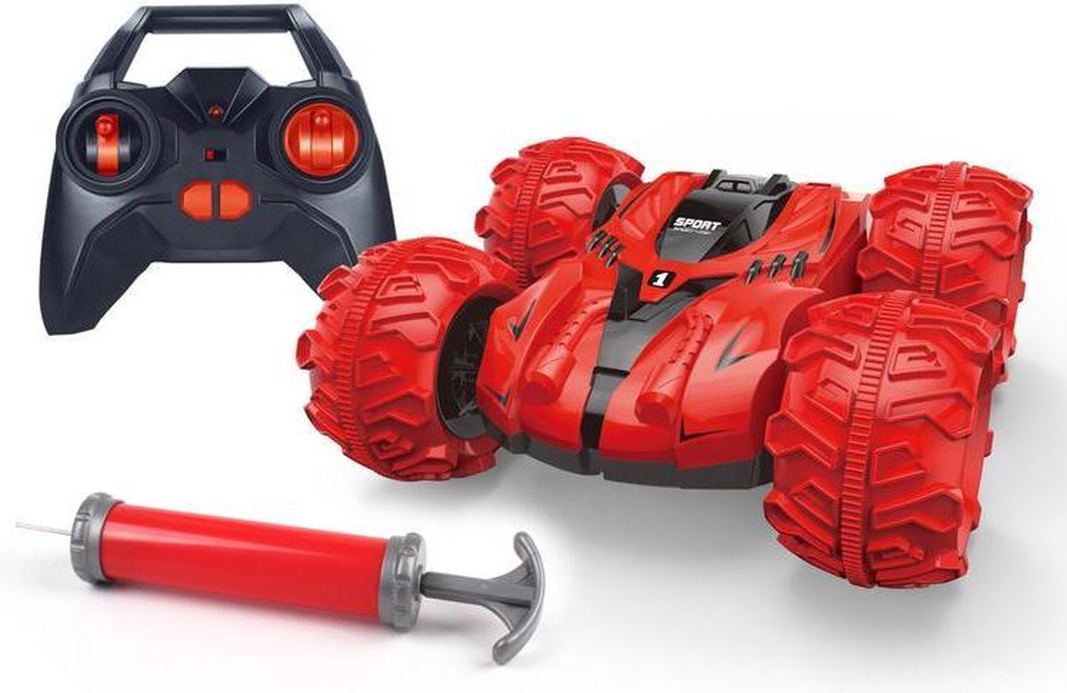 Wheellious Red Amphibious Stunt Car 2