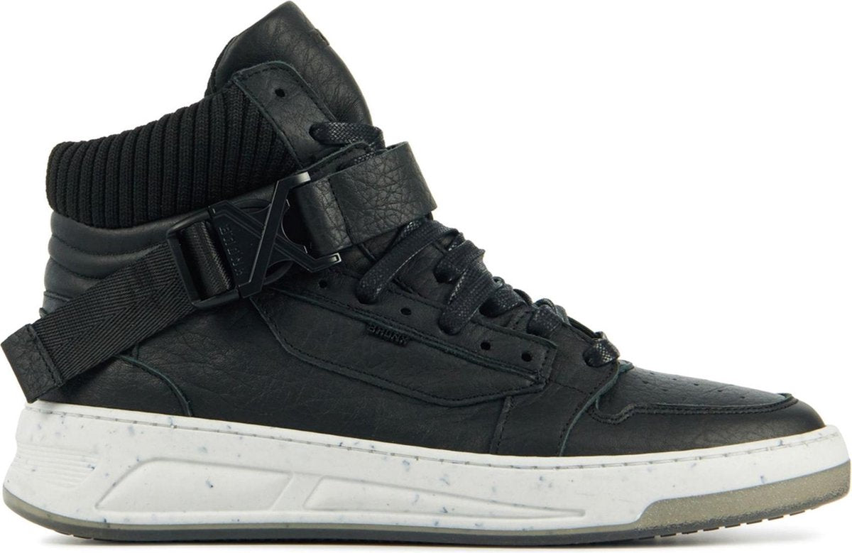 Bronx Vrouwen Leren Hoge sneakers / Damesschoenen 47353-g - Zwart - Maat 37