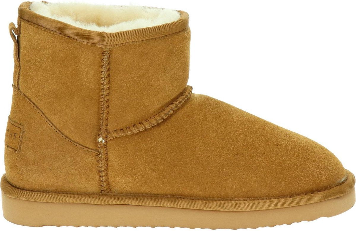 Alpacas dames enkelboot - Cognac - Maat 40