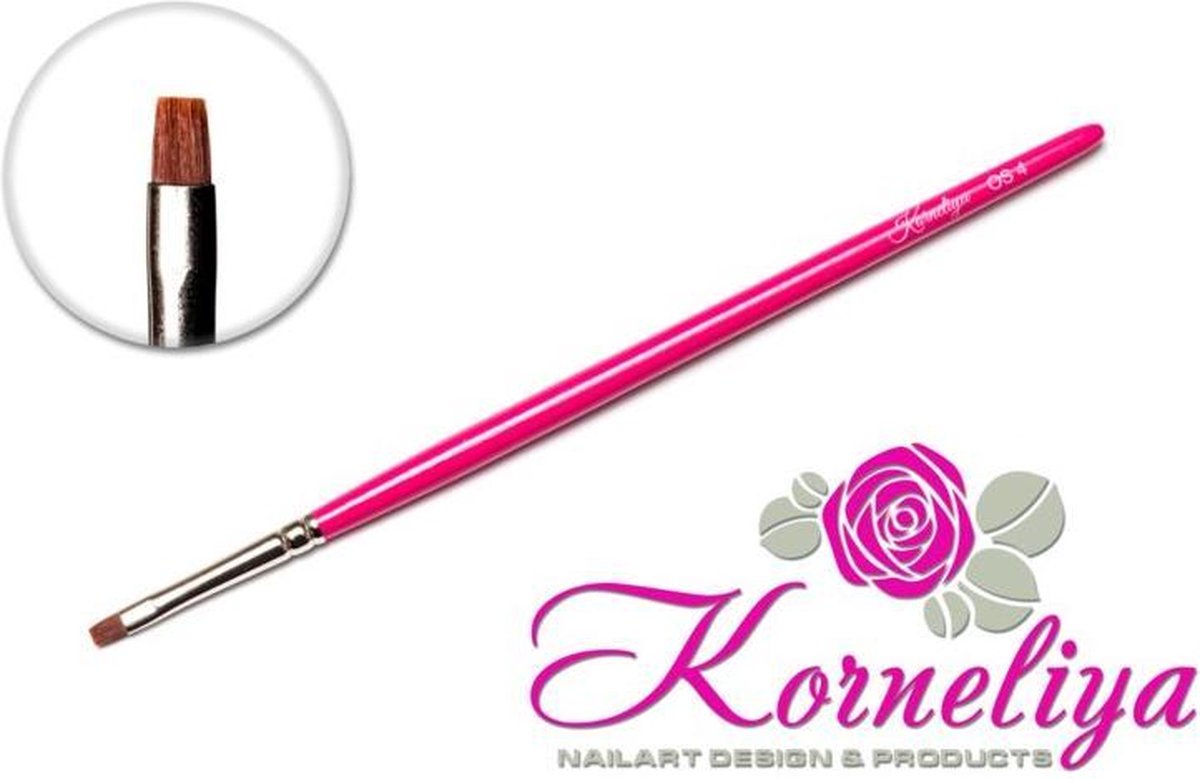 Nail art penselen - Korneliya Penseel One Stroke Recht OS 4