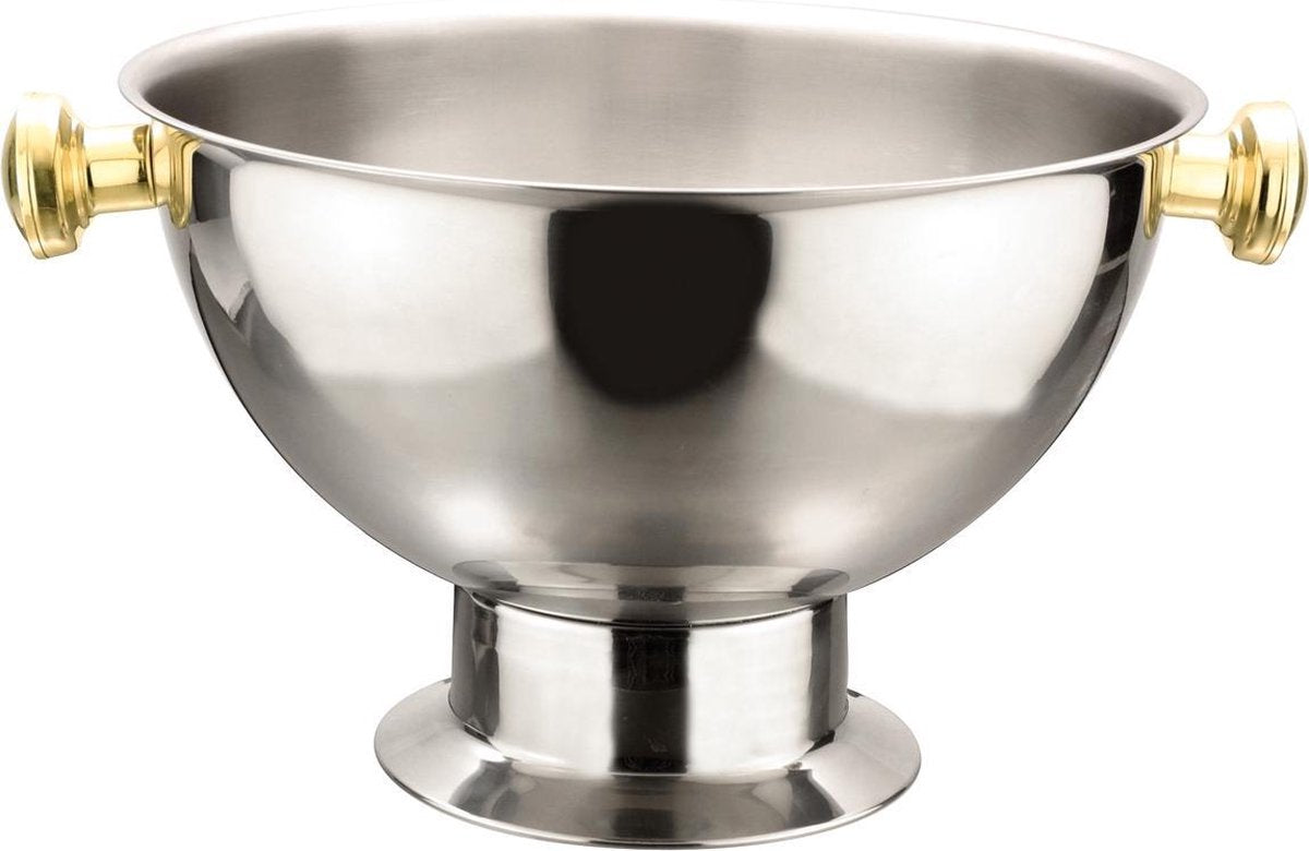 Champagnekoeler RVS met Grepen | Ø37x(H)23cm