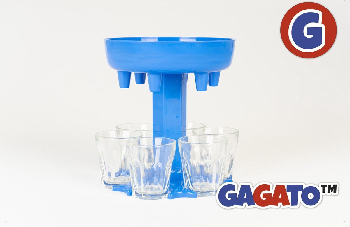 Shot Dispenser Blauw - Shotjes Maker - Drank Dispenser – Drankspel - Exclusief Shotglaasjes