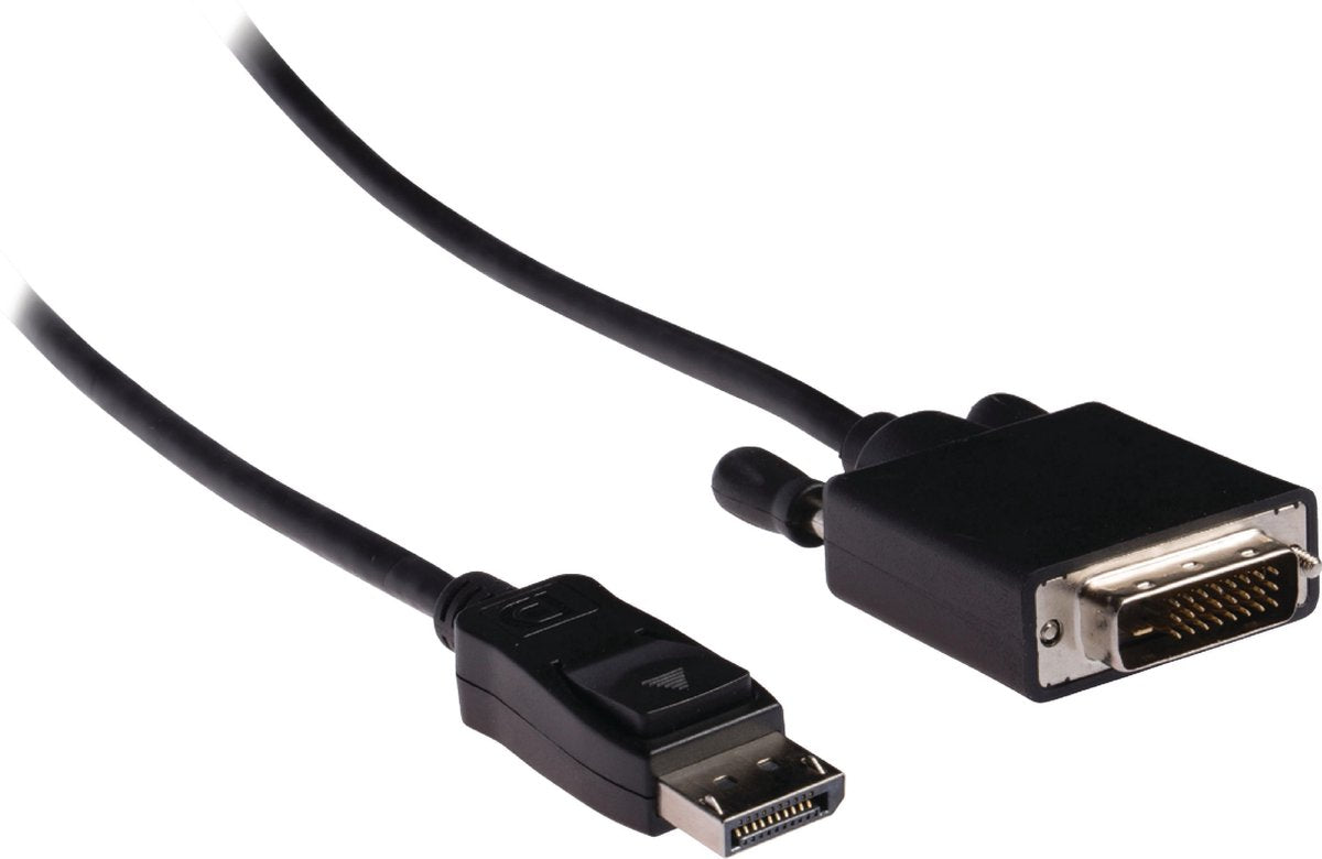 Transmedia DisplayPort 1.1 naar DVI kabel (1920 x 1200) / zwart - 1