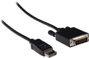 Transmedia DisplayPort 1.1 naar DVI kabel (1920 x 1200) / zwart - 1