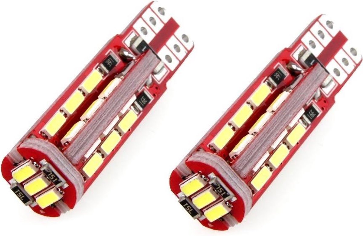 T10 - 4014 - 27 smd - Canbus - 2 stuks