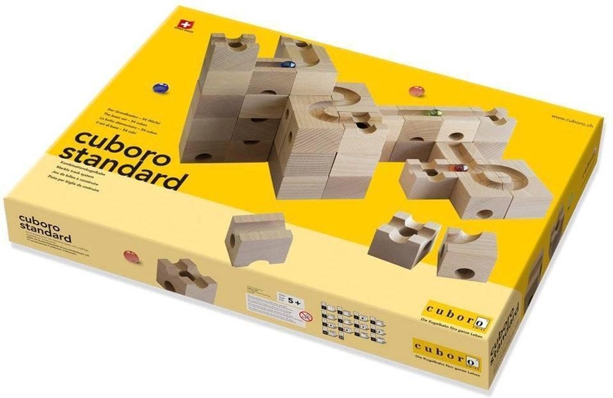 Cuboro Houten knikkerbaan Basisset Standaard