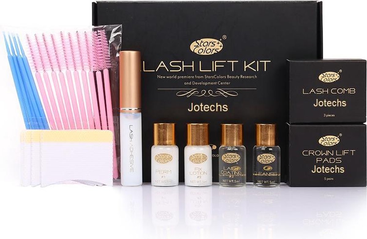 Jotechs Wimperlifting Set - Lash Lift Kit - Professionele Set Om Thuis Te Gebruiken - Professionele Wimperlifting Set - Wimperlift - Wimperlifting - Wimper lift - Wimperserum - Lash Lift Kit - Wimpers Krullen