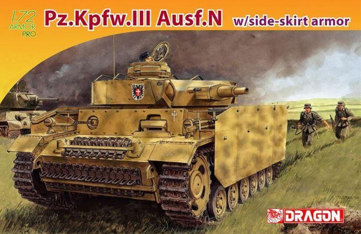 PZ.KPFW.III AUSF.N W/SIDE-SKIRT ARMOR 1:72