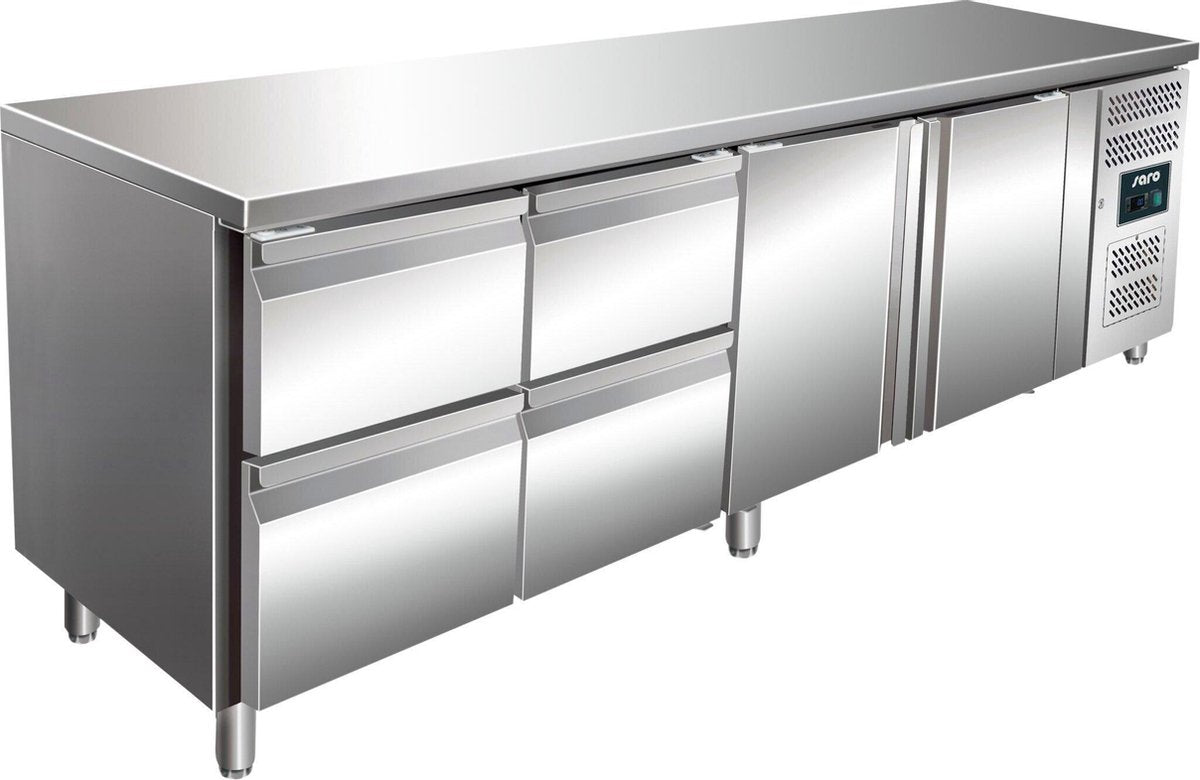 SARO Koelwerkbank incl. Ladenset met 2 x 2 lades Model KYLJA 4140 TN