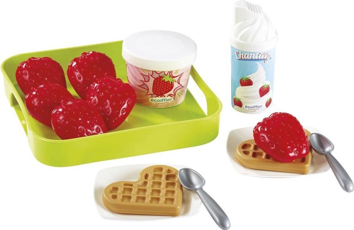 Ecoiffier Voedselset Aardbei-IJs
