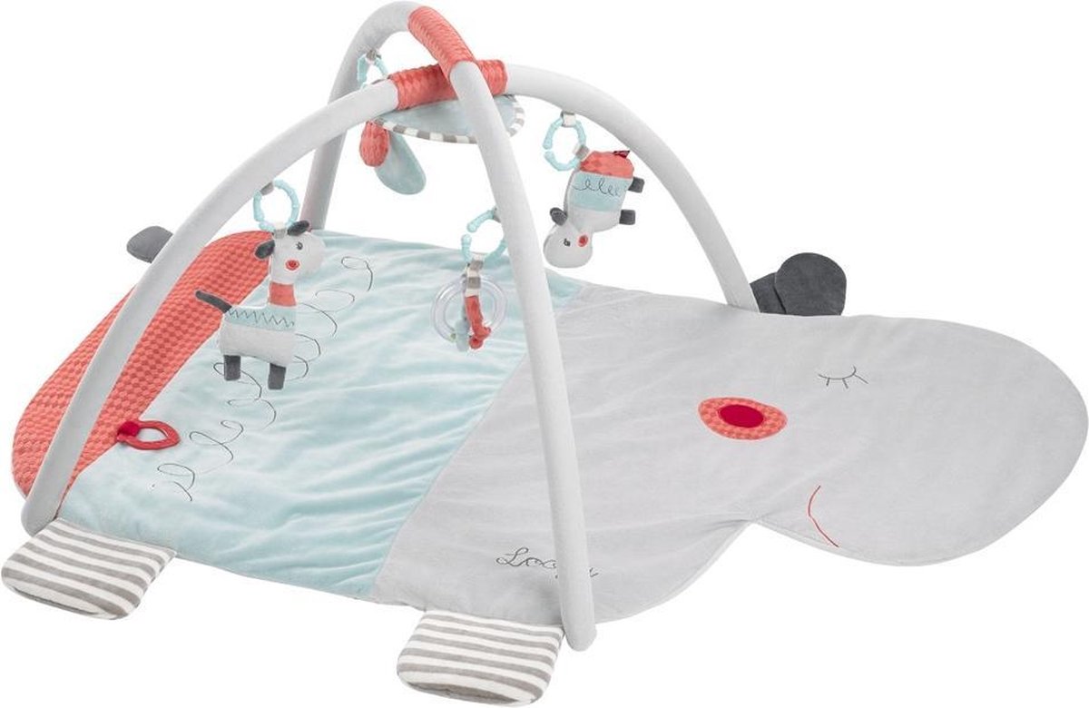 Fehn Activity Speelkleed Nijlpaard Lichtgrijs 110 Cm