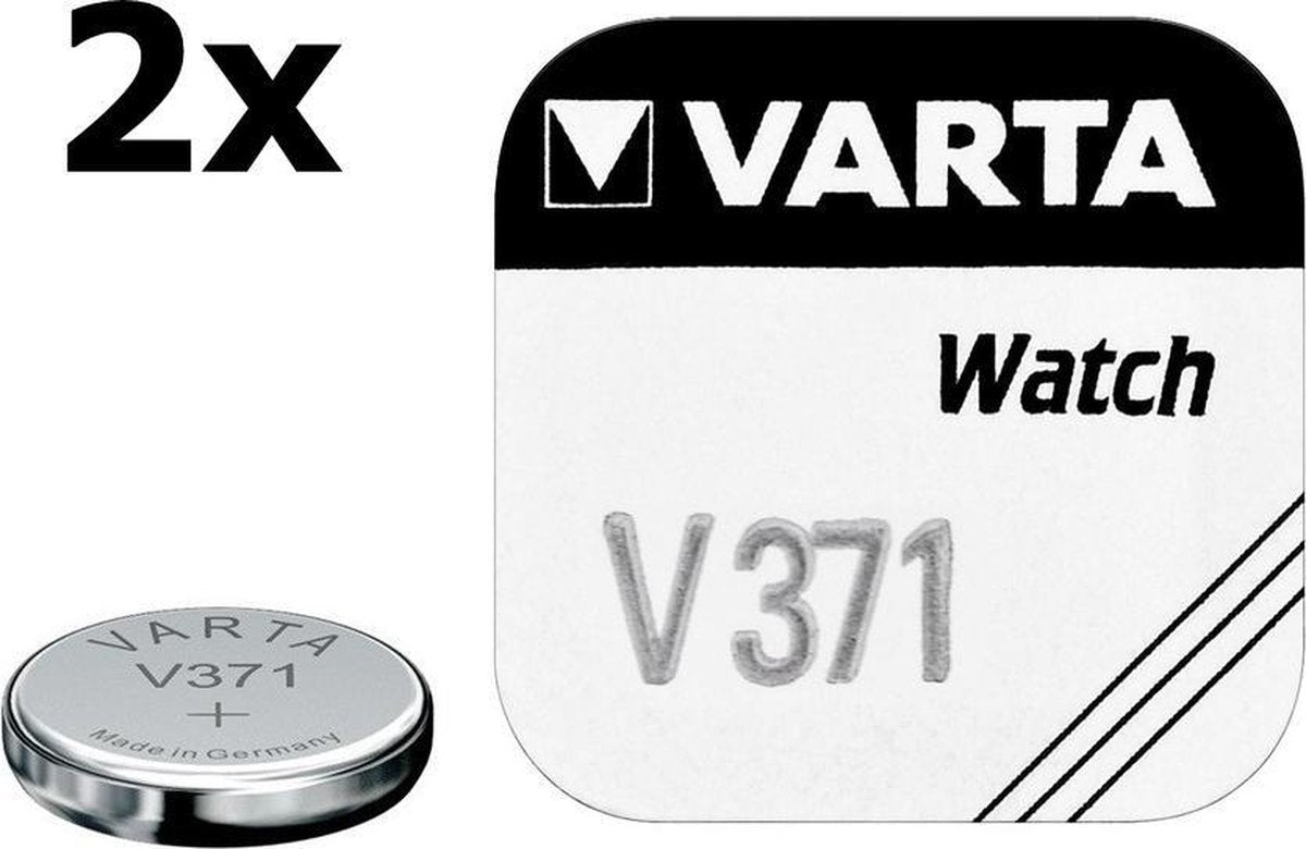 2 Stuks - Varta V371 44mAh 1.55V knoopcel batterij