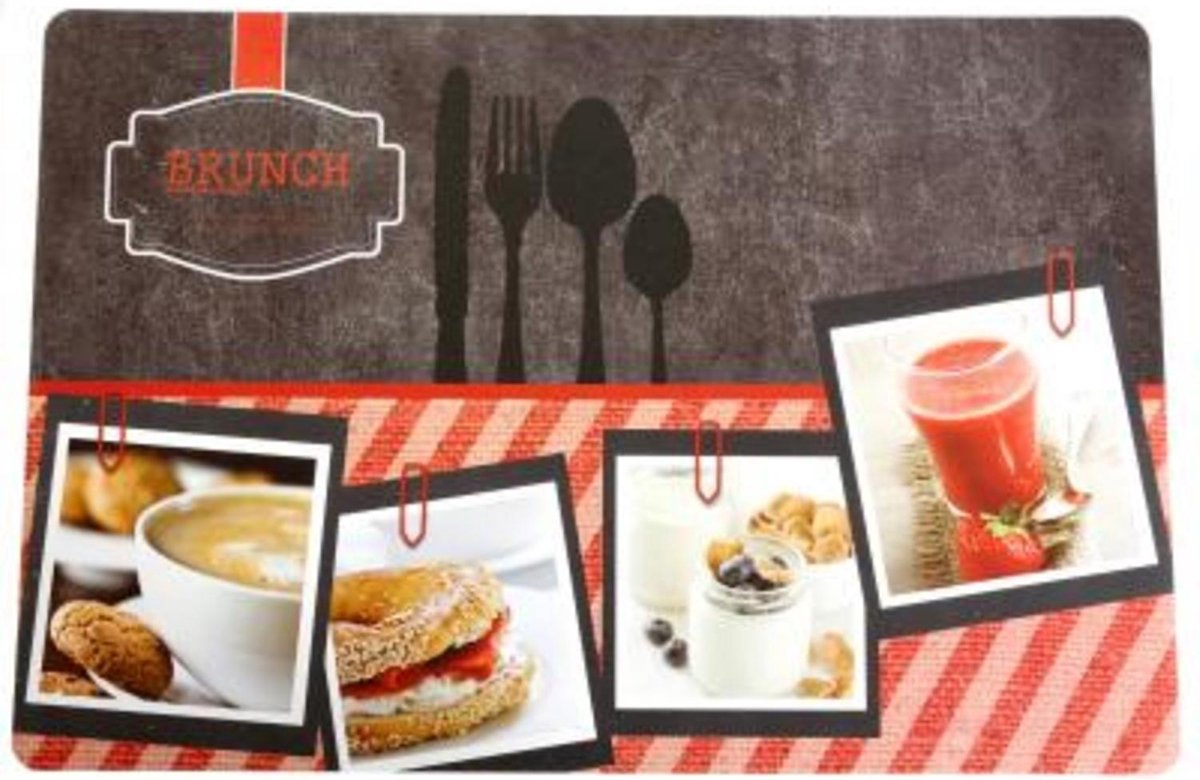 placemat - brunch - 42x29cm - per 4