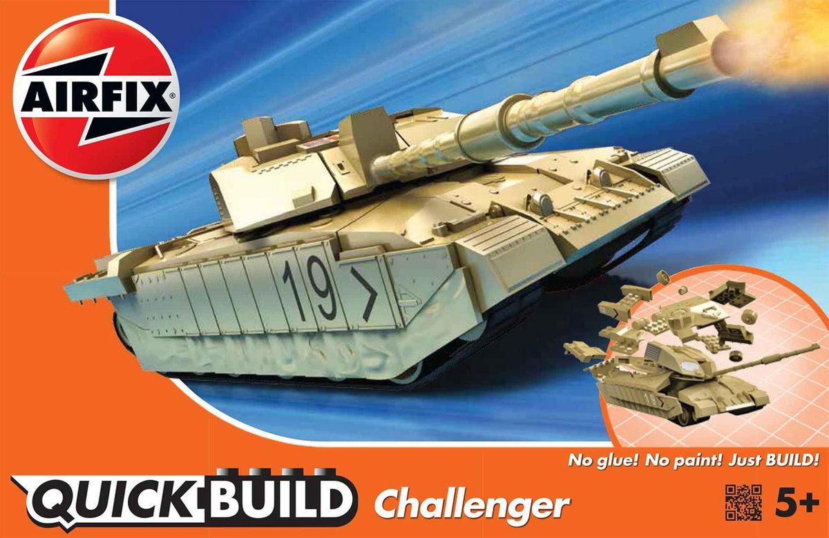 Airfix - Quickbuild Challenger Tank - Desert (3/19) *