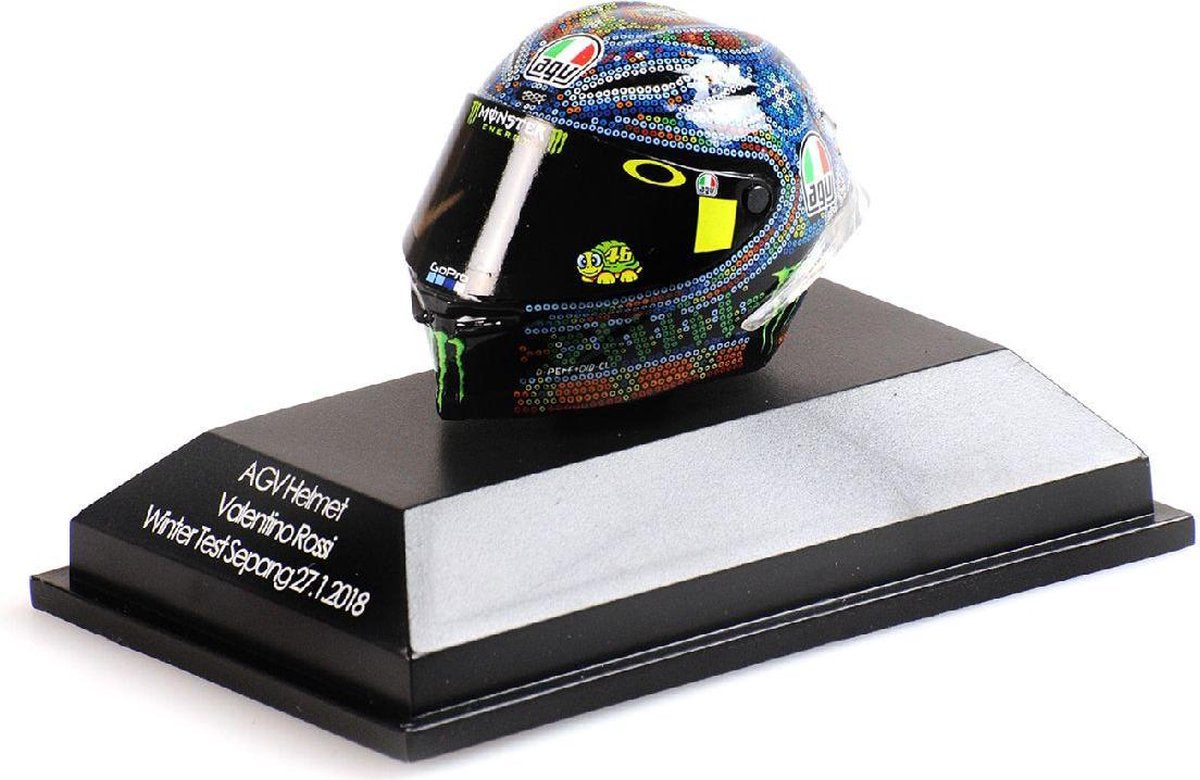 Helmen AGV Helm V. Rossi Winter Test Sepang 27.01.2018 - 1:8 - Minichampsy