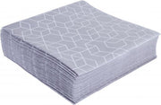 GALA Servetten - Geo Aluminium - 40x40cm - 25 Stuks - Dessin