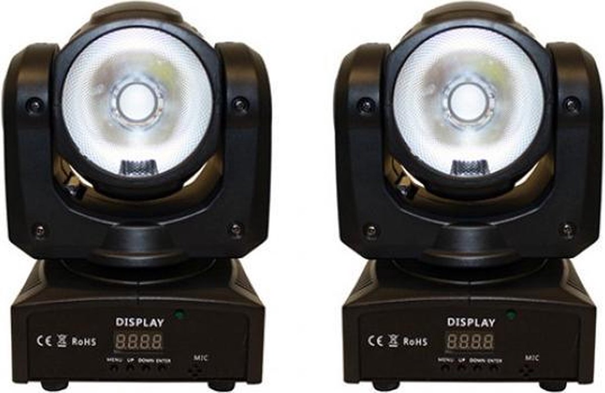 COB led movinghead RGBW (set van 2)