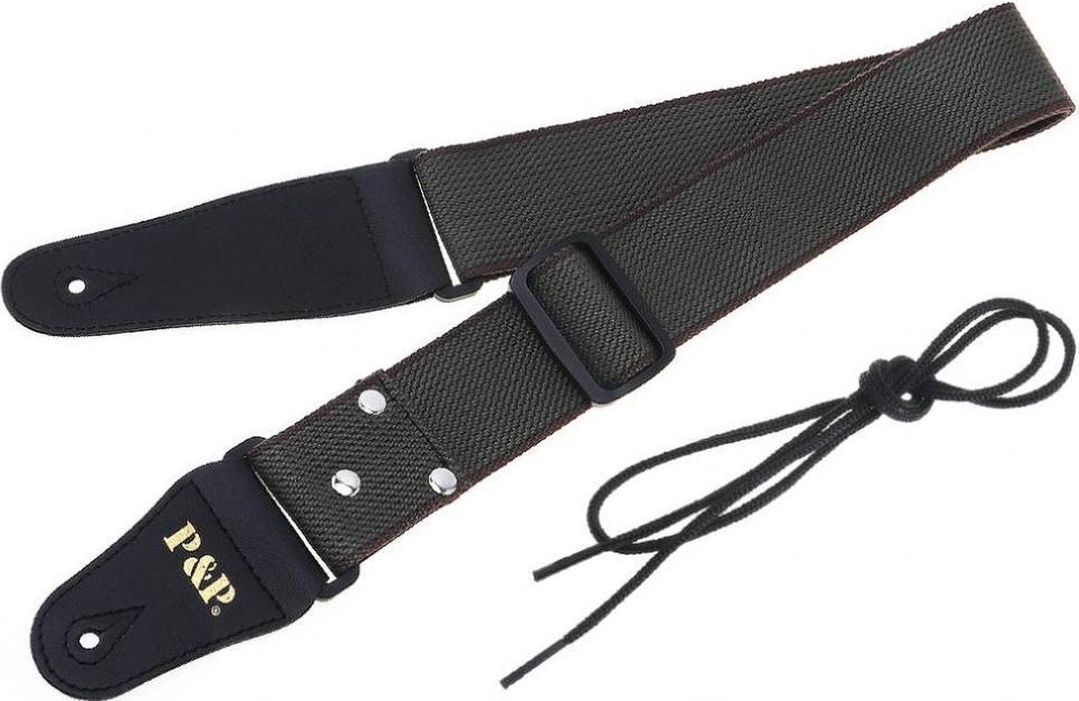 Professionele Verstelbare Stevige Gitaarband - Gitaarbanden - Guitar strap Band - Luxe Gitaarriem - Gitaar Riem - Bas Elektrische Akoestische Klassieke Gitaar - Verstelbaar - 100% Katoen - GROEN