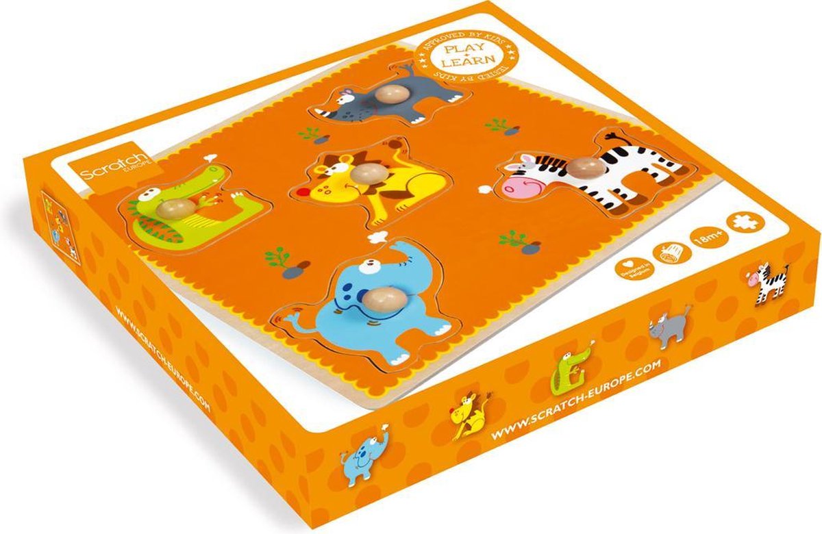 Scratch Preschool Knoppuzzel - Afrika